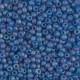 Miyuki rocailles Perlen 8/0 - Matte transparent capri blue ab 8-149FR